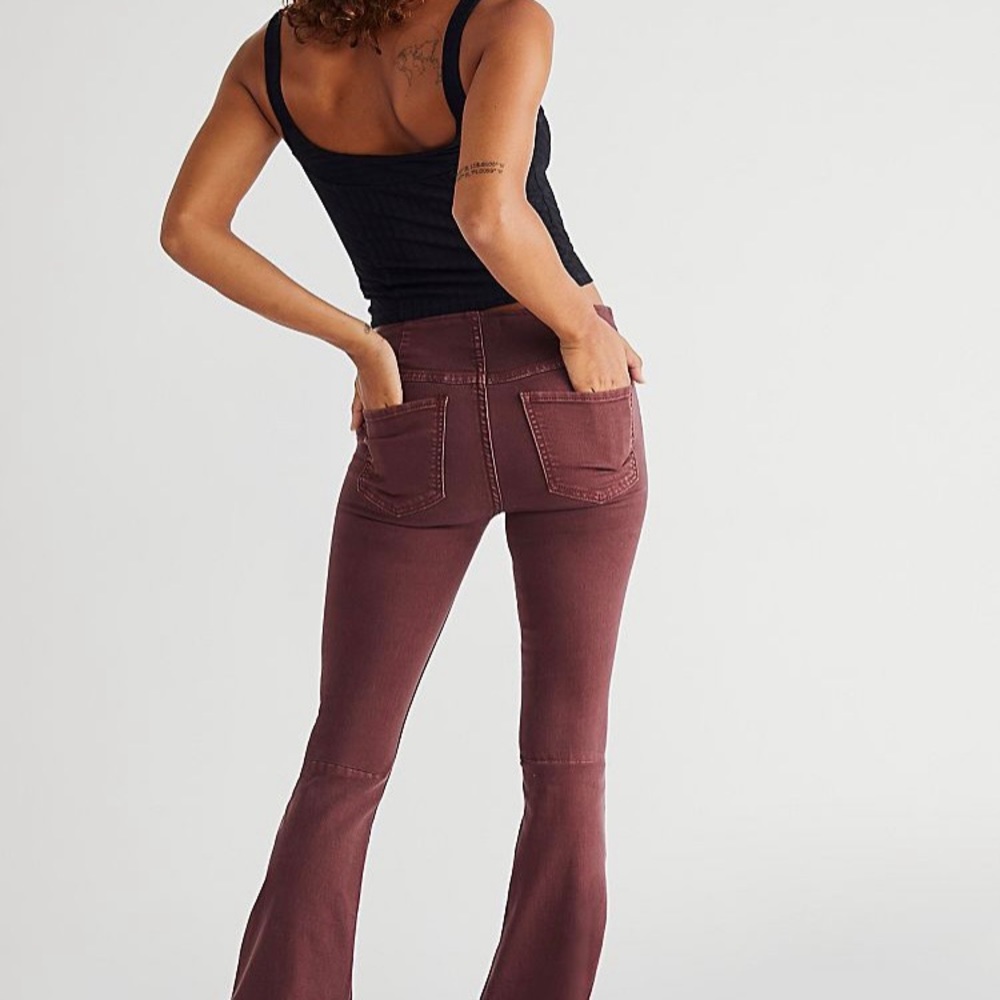 FREE PEOPLE NWT Penny Pull-On Flare Jeans